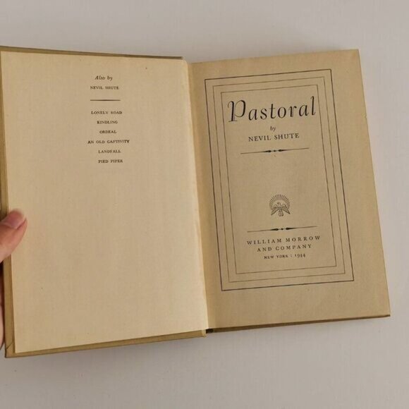 1944 Pastoral by Nevil Shute Hardcover Book Vintage Wartime Book Romance - Picture 6 of 10